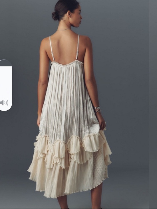 Anthropologie Dresses & Skirts - Anthropologie Beige Cream Tiered Midi Dress